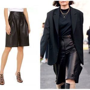 Internacional Concepts Inc. faux leather shorts